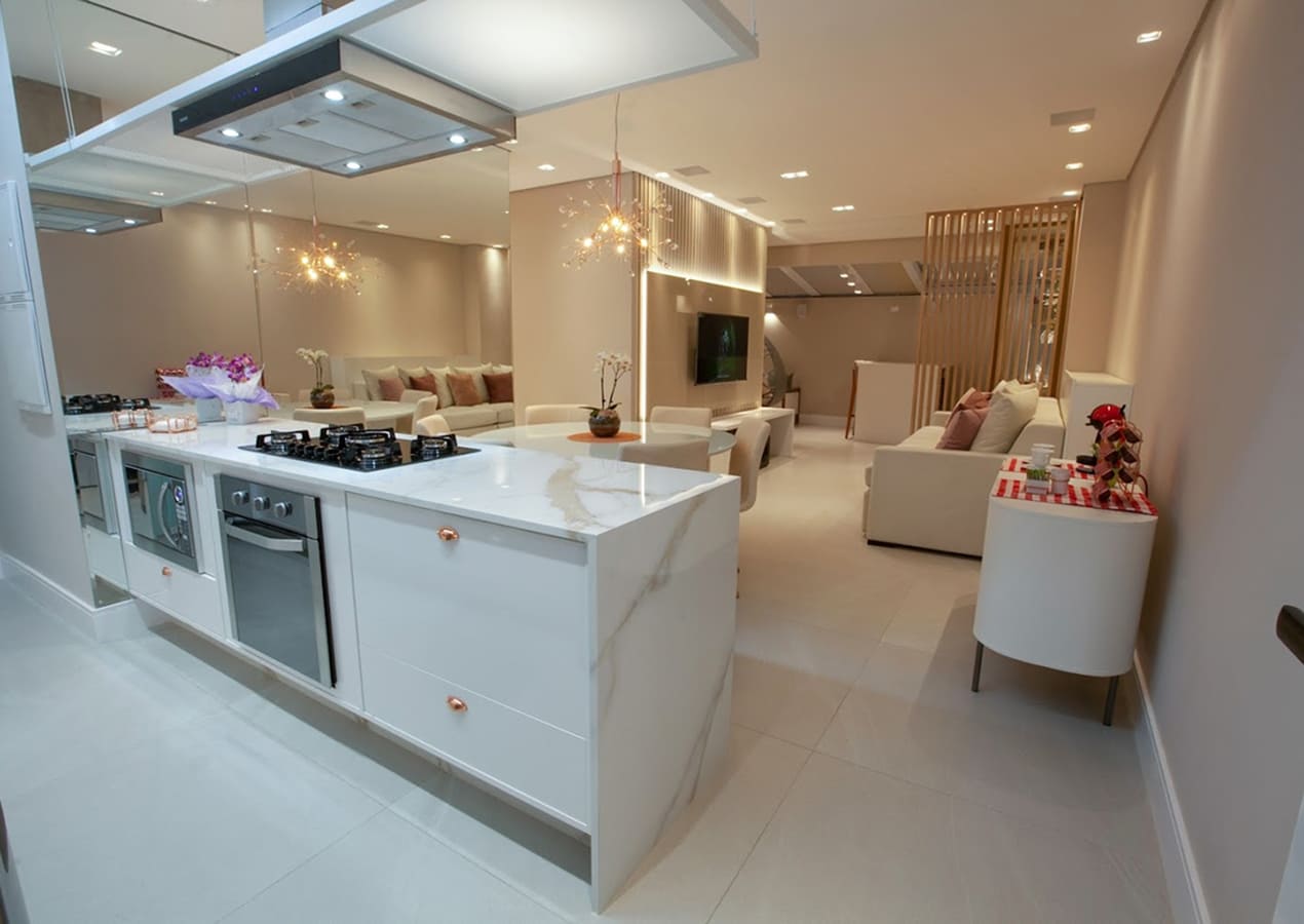 Cozinha e Sala TM – Apto Clube Life por Grupo Costa Engenharia